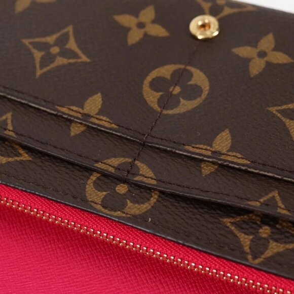 LOUIS VUITTON Monogram 2015 Christmas Portefeuille Sarah M61359 LV Auth 132795V - Picture 8 of 16